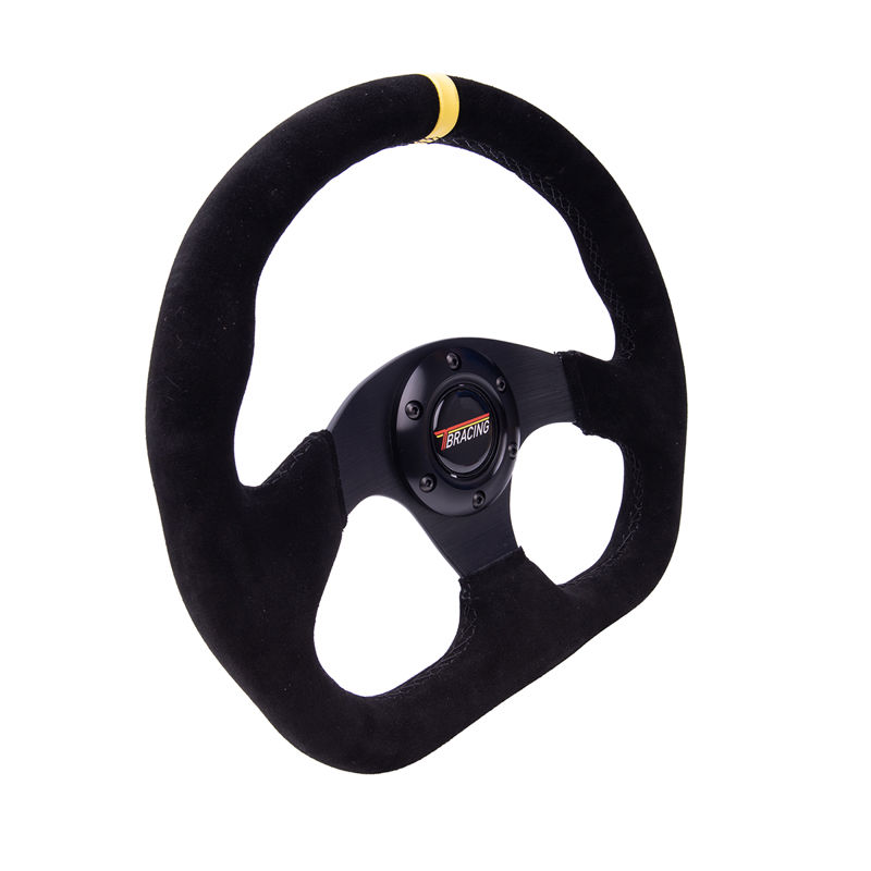 Universal 326MM Suede Steering Wheel Leather Steering Wheel Drift Racing